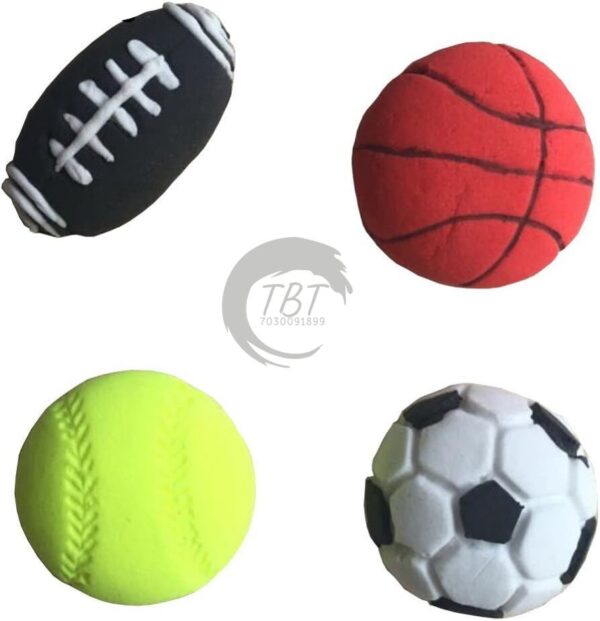 4-Cavity Sports Ball Silicone Fondant Mold - Image 3