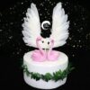 White Angel Wing Feather Cake Topper - Image 3