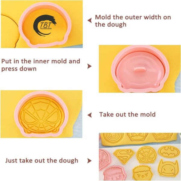 8 Pcs Avengers Cookie And Fondant Cutter - Image 3