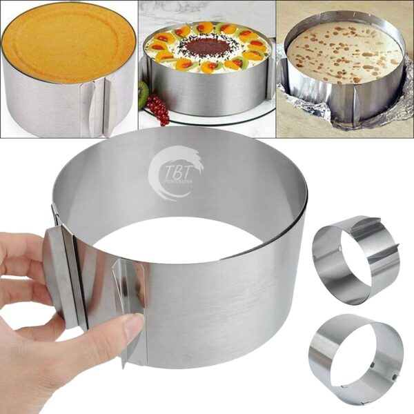 Stainless Steel Adjustable Cake Ring - Image 4