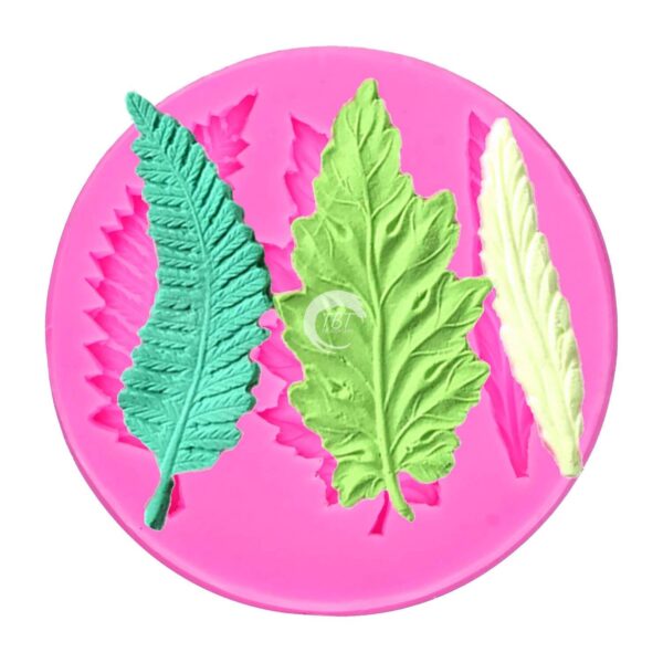 Leaves Feather Shape Silicone Fondant Mold - Image 3