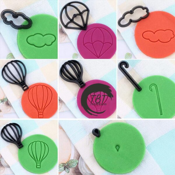 Hot Air Balloon Silhouette Fondant And Cookie Cutter Set - Image 2