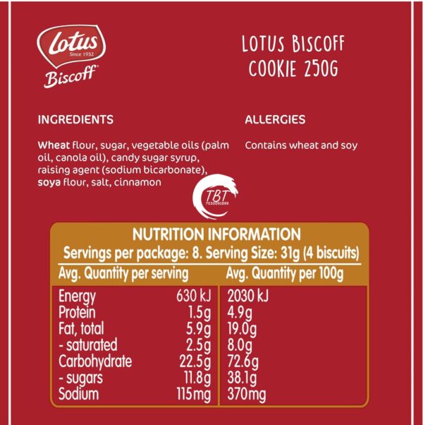Lotus Biscoff Biscuits 250 GM - Image 5