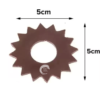 Sunflower Shape Silicone Garnishing Sheet Mold - Image 3