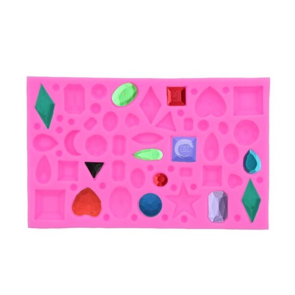 Mini Diamond Shape Silicone Fondant Mold - Image 2