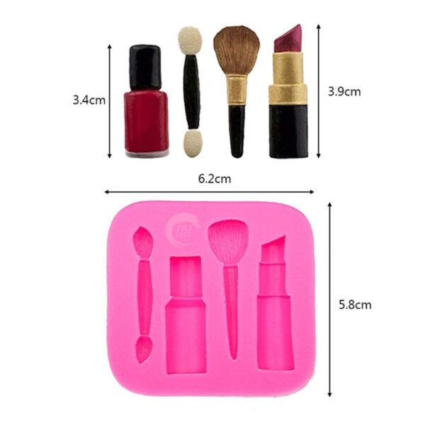 3D Makeup Accessories Silicone Fondant Mold - Image 2