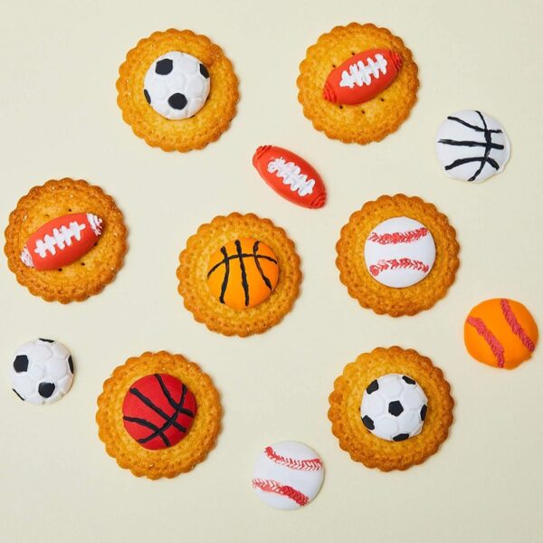 4-Cavity Sports Ball Silicone Fondant Mold - Image 5