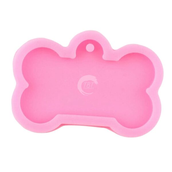 Bone Shape Dog Tag Silicone Fondant Mold - Image 2