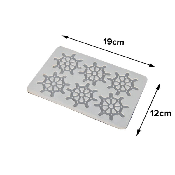 Wheel Pattern Silicone Chocolate Garnishing Sheet Mold - Image 5