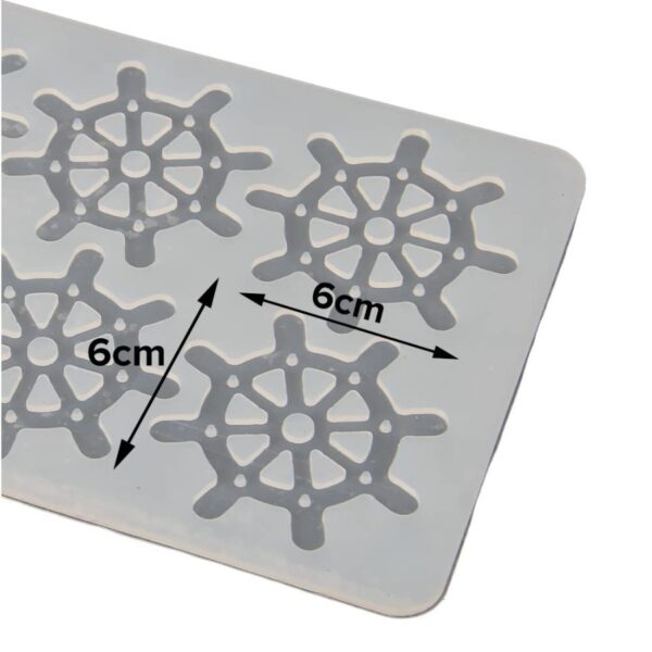 Wheel Pattern Silicone Chocolate Garnishing Sheet Mold - Image 4