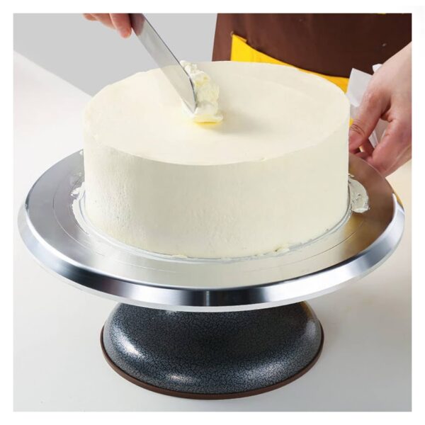 Rotating Cake Turntable Cake Decorating Stand With Stainless Steel Ball Bearings (12 Inch) - Image 6