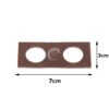 Rectangle with Circle Shape Chocolate Garnishing Sheet Mold - Image 4