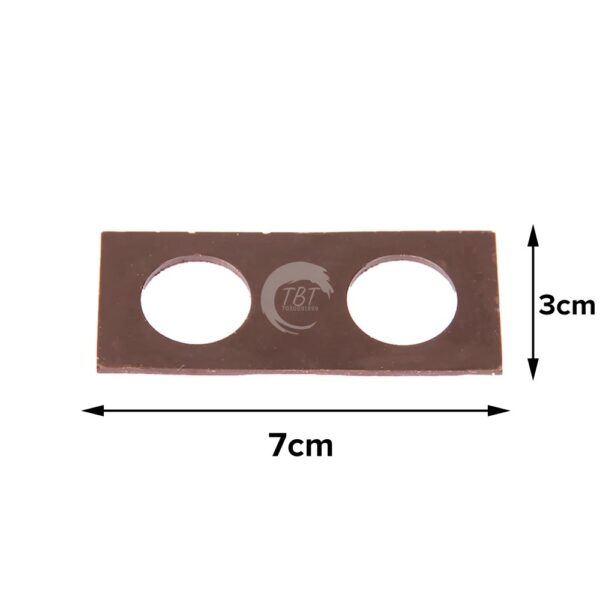 Rectangle with Circle Shape Chocolate Garnishing Sheet Mold - Image 4
