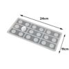 Rectangle with Circle Shape Chocolate Garnishing Sheet Mold - Image 5