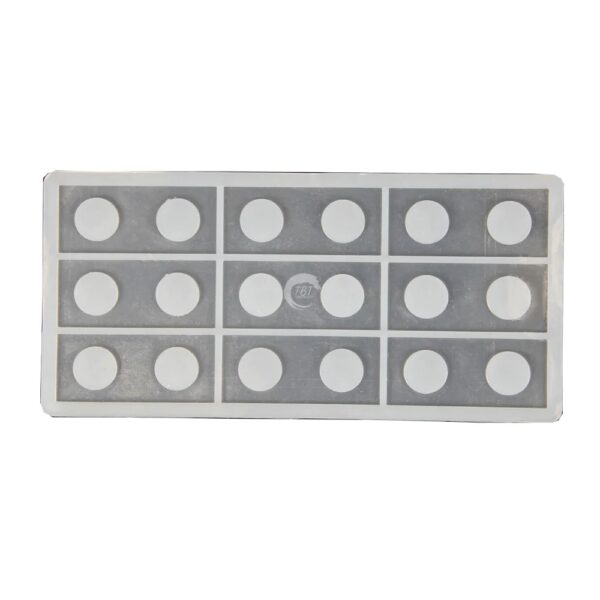 Rectangle with Circle Shape Chocolate Garnishing Sheet Mold - Image 6