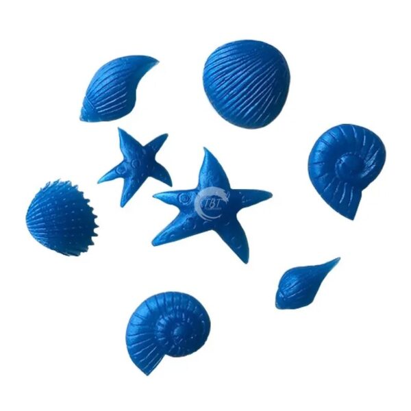 Star Fish And Sea Shell Theme Silicone Fondant Mold - Image 2