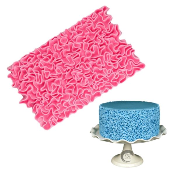 Scrunch Ruffle Simpress Silicone Fondant Mold - Image 4
