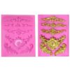 Baroque Vintage Curlicues Silicone Fondant Mold - Image 2