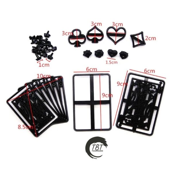 Poker Card Silhouette Fondant And Cookie Cutter Set - Image 2