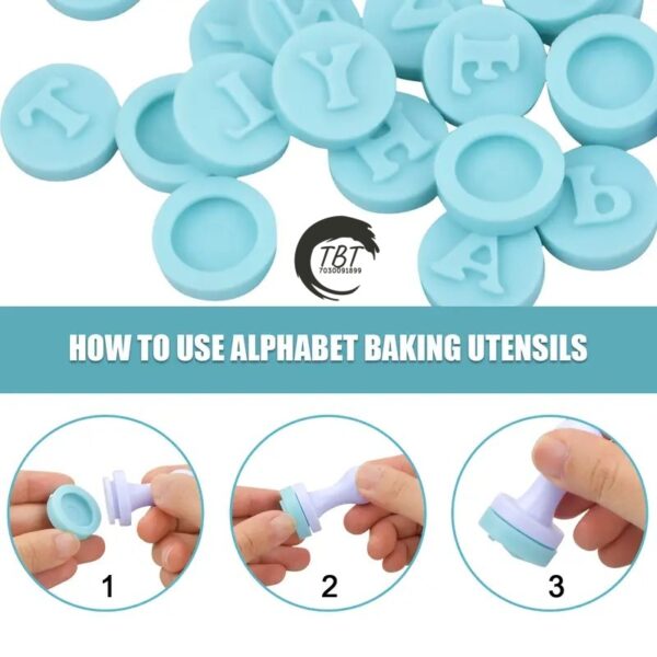 26 Pcs Capital Alphabet Stamp Mold - Image 2