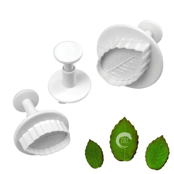 Veined Rose Leaf Plunger Fondant Cutter - Image 6
