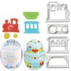 train-pattern-fondant-cutter-set