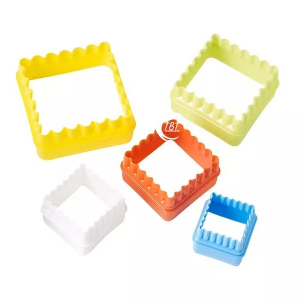 Double Sided Square Shape Plastic Cookie Cutter - Image 3