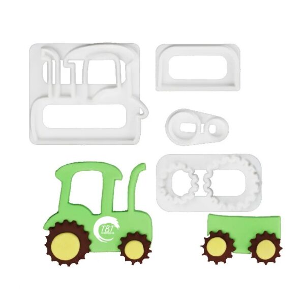 Tractor Shape Plastic Cookie And Fondant Cutter - Image 4
