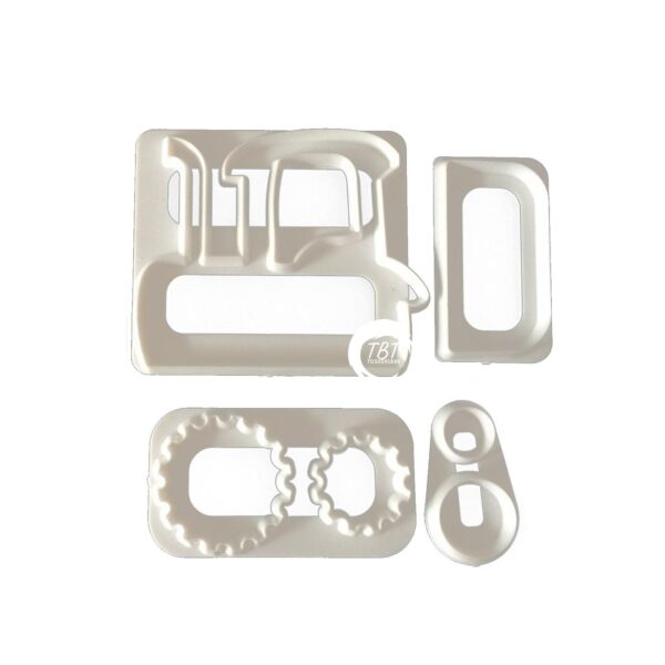 Tractor Shape Plastic Cookie And Fondant Cutter - Image 3