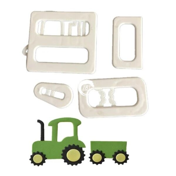 Tractor Shape Plastic Cookie And Fondant Cutter - Image 2