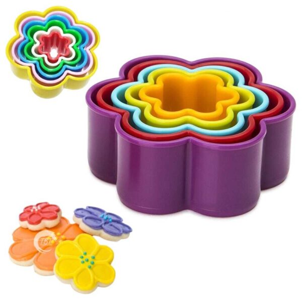 5-pcs-flower-shape-plastic-cookie-cutter
