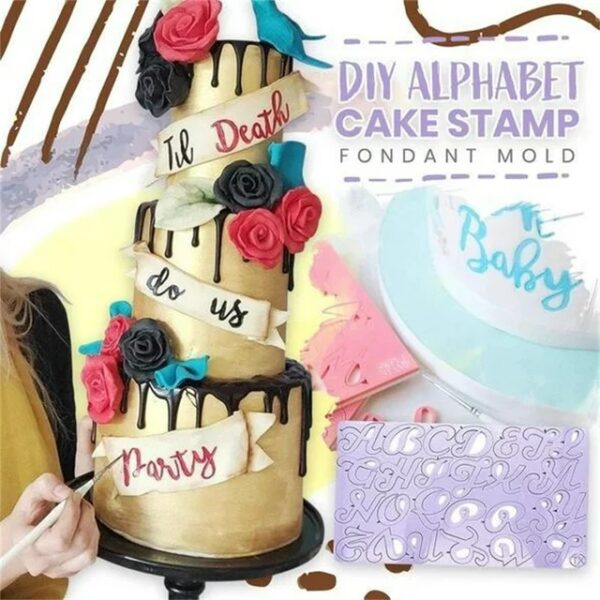 DIY Acrylic Uppercase Alphabet Letter Embossed Stamp - Image 3