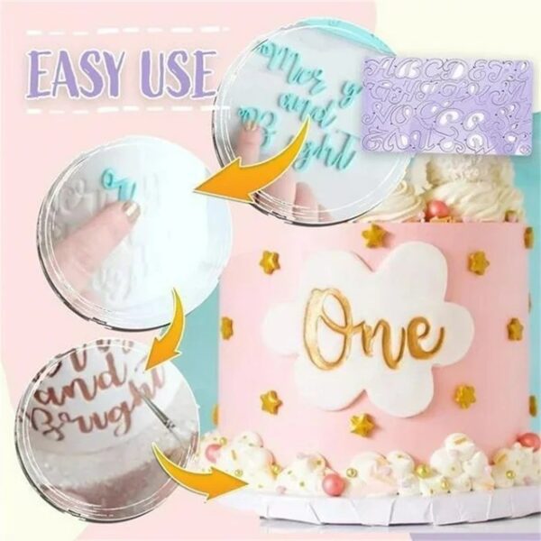 DIY Acrylic Uppercase Alphabet Letter Embossed Stamp - Image 4
