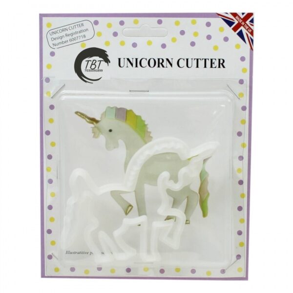 Single Unicorn Cookie And Fondant Cutter - Image 2