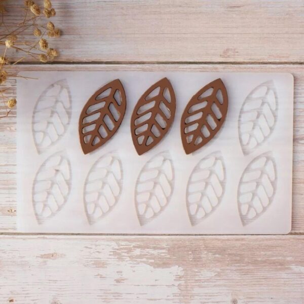 Tree Leaf Shape Chocolate Garnishing Sheet Mold - Image 4