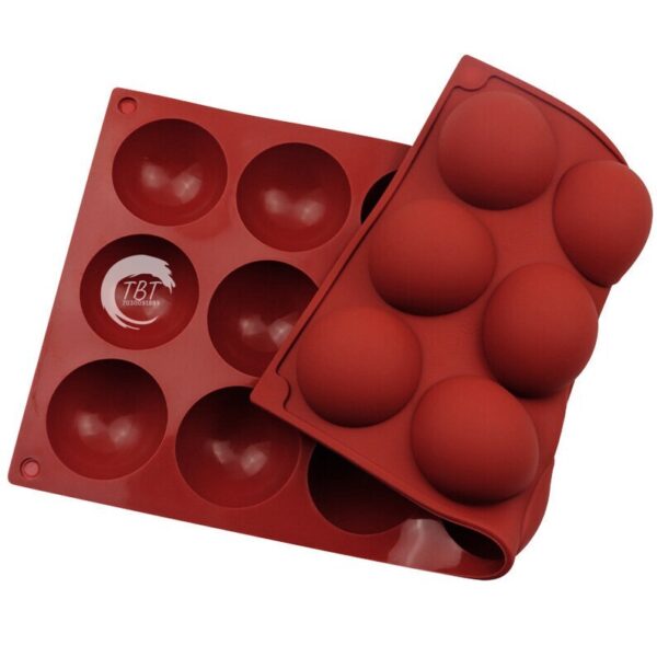 18 Cavity Half Ball Shape Silicone Chocolate Mold - Image 3
