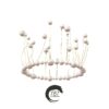 White Pearl Crown Cake Topper - Image 4