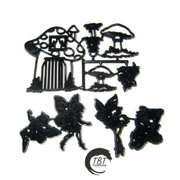 Fairies and Toadstools Silhouette Fondant And Cookie Cutter Set - Image 3