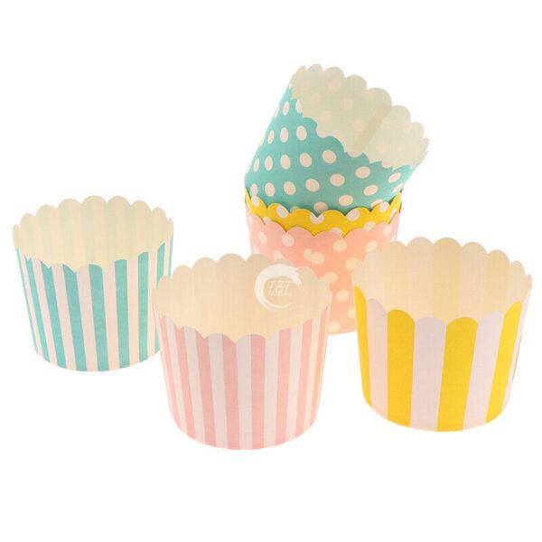 50 Piece Polka Dot Muffin Cupcake Paper Cup Liners - Image 3