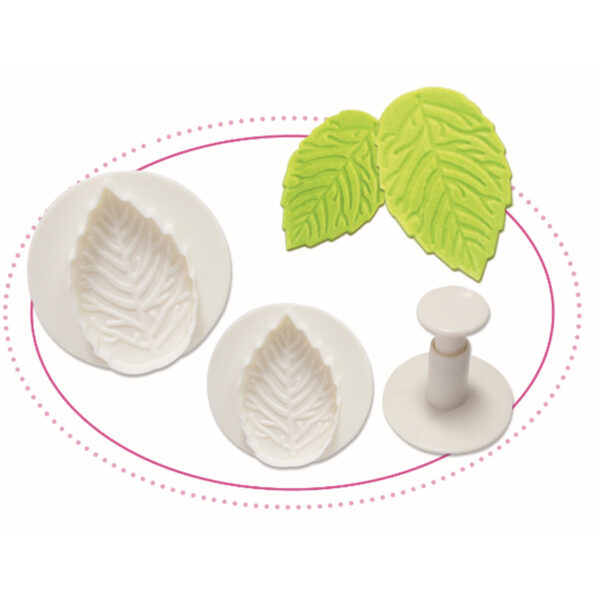 Veined Rose Leaf Plunger Fondant Cutter - Image 9