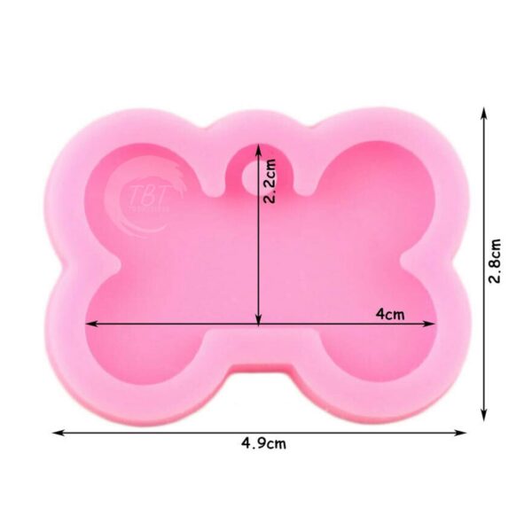 Bone Shape Dog Tag Silicone Fondant Mold - Image 3
