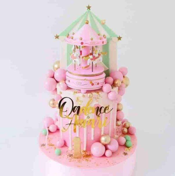 20Pcs Pink Faux Ball Cake Decoration - Image 2