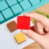 40 Cavity Silicone Chocolate Square Cube Mold - Image 8