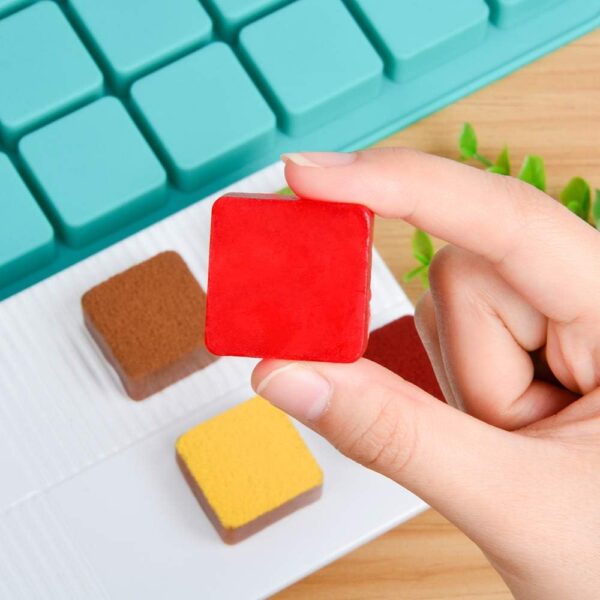 40 Cavity Silicone Chocolate Square Cube Mold - Image 8