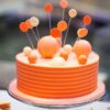 20Pcs Orange Faux Ball Cake Decoration - Image 3