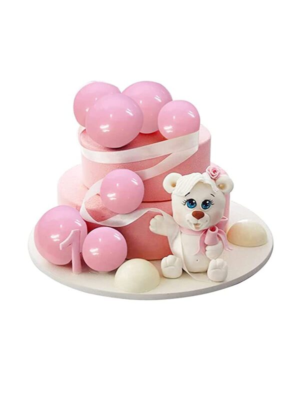 20Pcs Pink Faux Ball Cake Decoration - Image 3