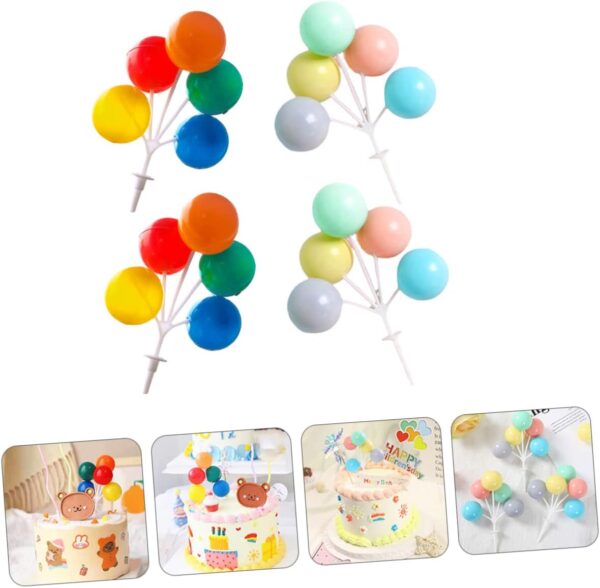 Mini Plastic Balloon Cake Topper - Image 6