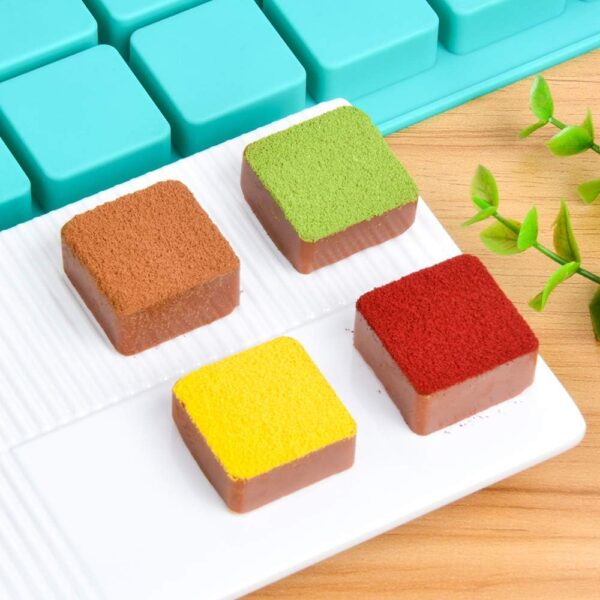 40 Cavity Silicone Chocolate Square Cube Mold - Image 7