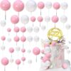 20Pcs White Faux Ball Cake Decoration - Image 5