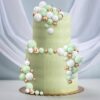 20Pcs Pista Green Faux Ball Cake Decoration - Image 5